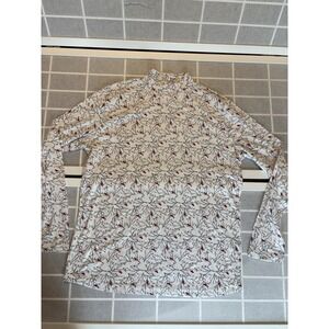 North‎ Crest Womens Large Long Sleeve Shirt Cardinal Turtleneck 100% Cotton Cozy